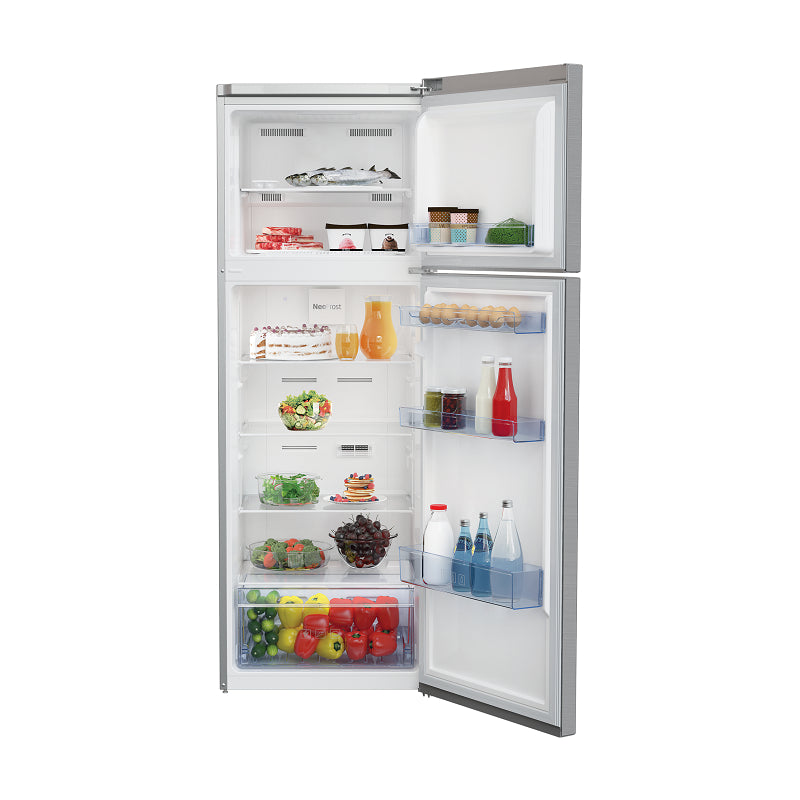 Beko No Frost Refrigerator 340 Liter Silver RDNE340K02XB. Beko No Frost Refrigerator 340 Liter Silver RDNE340K02XB.